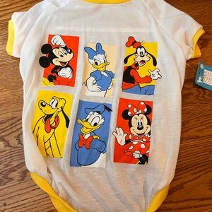 Disney Mickey and Friends Dog Apparel - Red, Yellow, Blue. Sz L